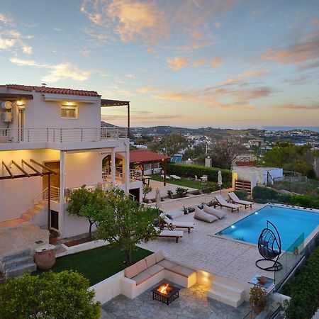 Spacious Villa With Private Eco-Pool And Panoramic Sea View Αγία Πελαγία  Εξωτερικό φωτογραφία