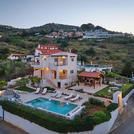 Spacious Villa With Private Eco-Pool And Panoramic Sea View Αγία Πελαγία  Εξωτερικό φωτογραφία