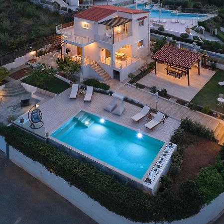 Spacious Villa With Private Eco-Pool And Panoramic Sea View Αγία Πελαγία  Εξωτερικό φωτογραφία