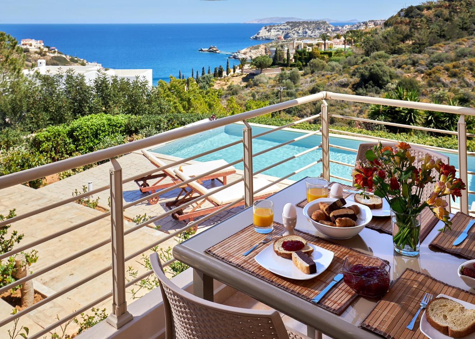 Spacious Villa With Private Eco-Pool And Panoramic Sea View Αγία Πελαγία  Εξωτερικό φωτογραφία