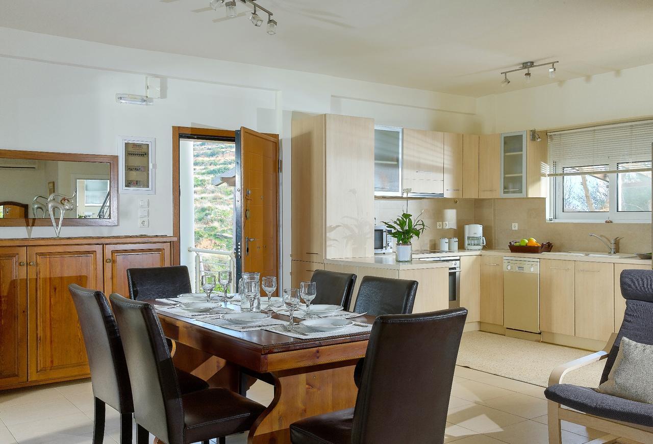 Spacious Villa With Private Eco-Pool And Panoramic Sea View Αγία Πελαγία  Εξωτερικό φωτογραφία